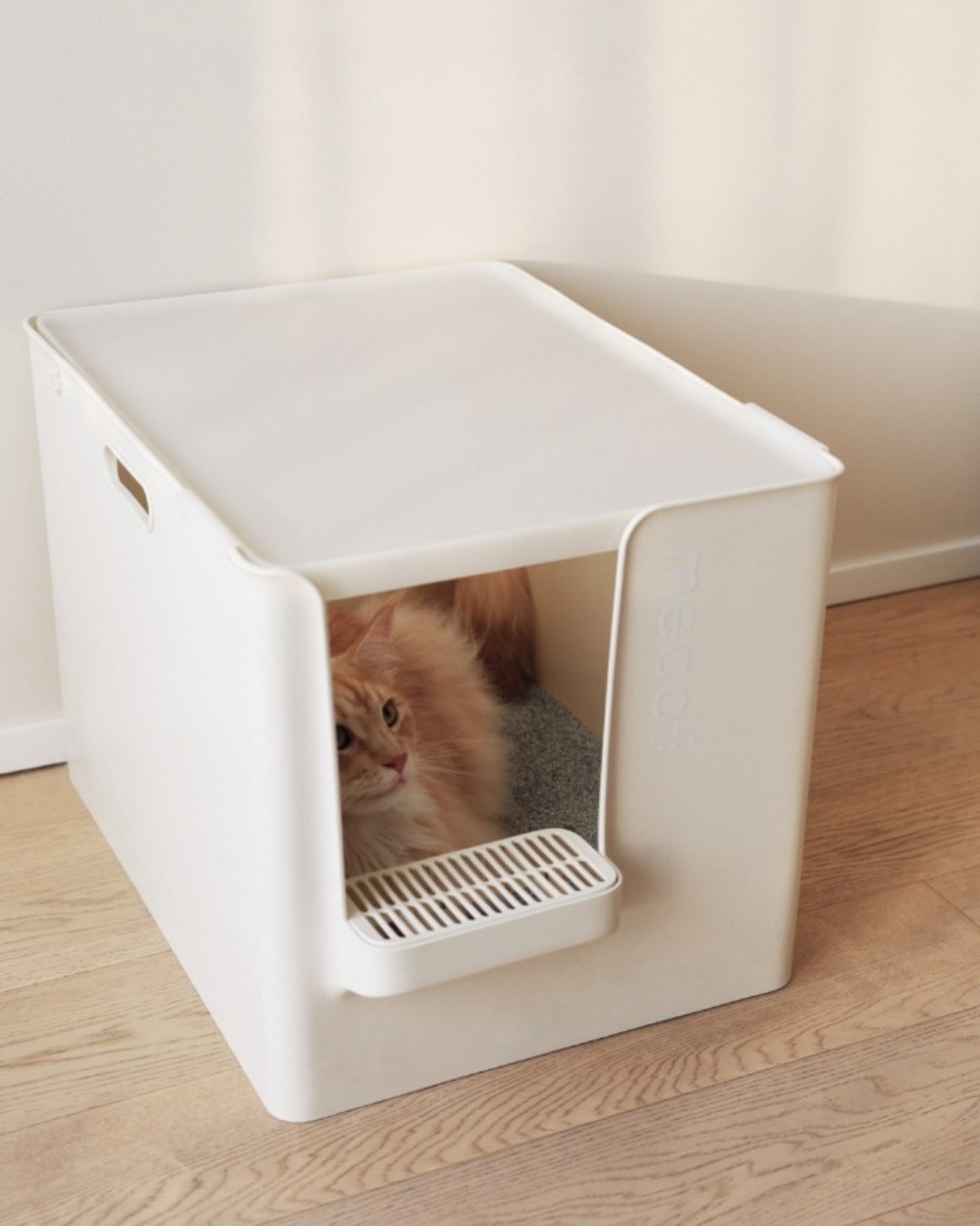 meoof 大別墅貓砂盆 100L（米白） 圖 3