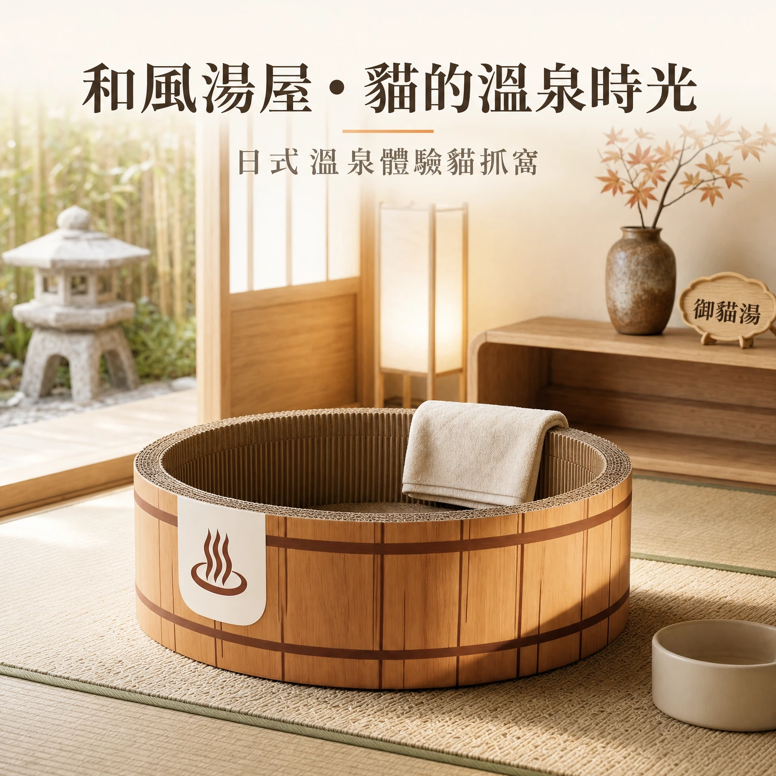 日式溫泉貓抓窩 圖 2